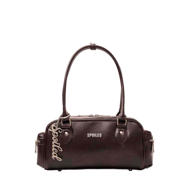 LONG TOP - HANDLE BOX BAG | DARK CHOCOLATE