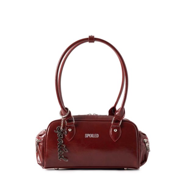 LONG TOP - HANDLE BOX BAG | CHERRY RED